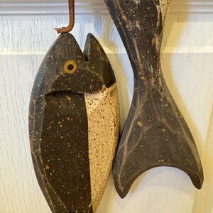 Trio of Fish on a Line